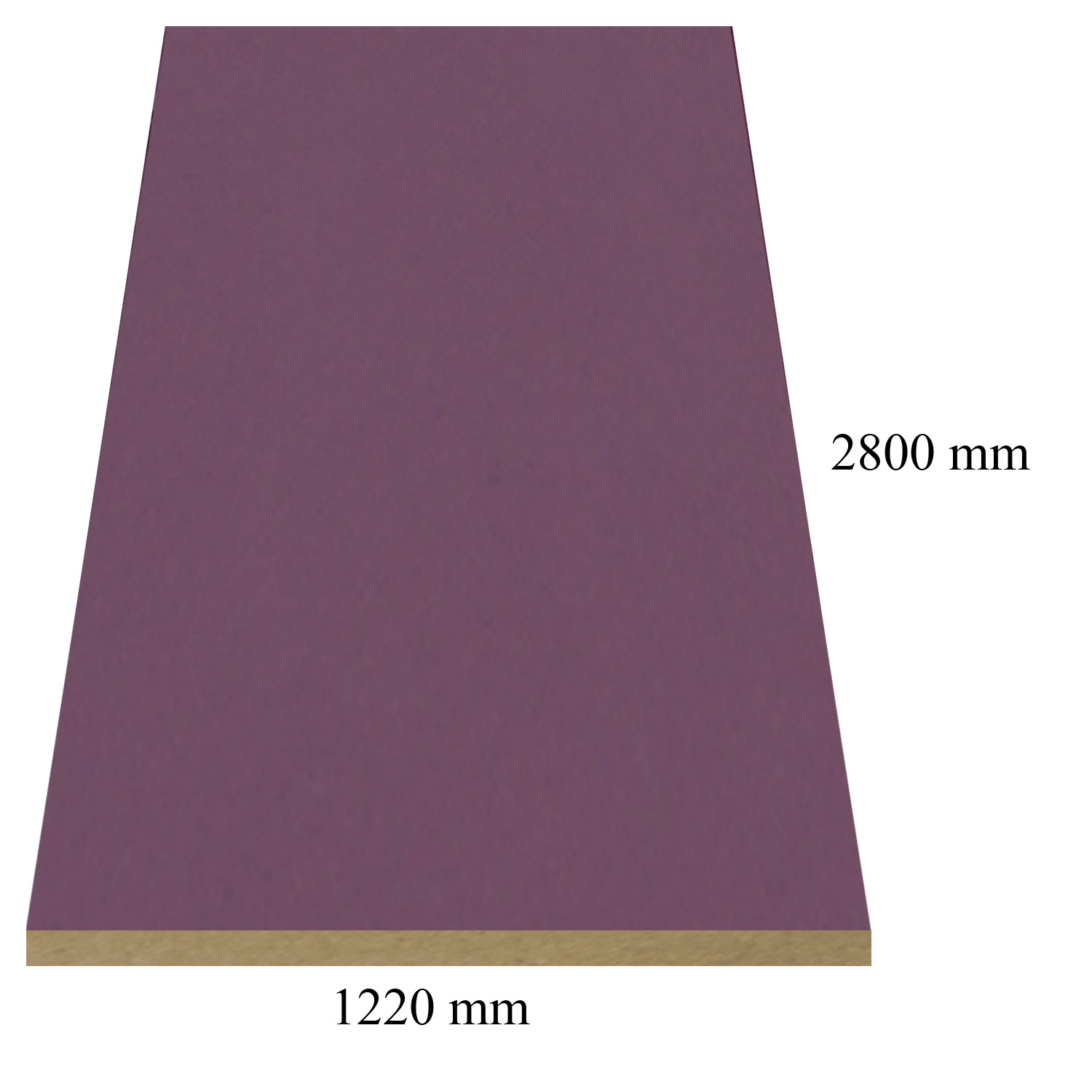 493.2 HG Dark Purple - PVC coated 18 mm MDF #