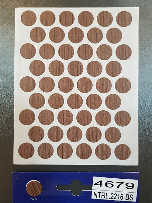 4679 Chamonix oak – Self adhesive covers ø14 mm