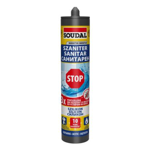 Силикон санитарен Манхатън 280мл | SOUDAL