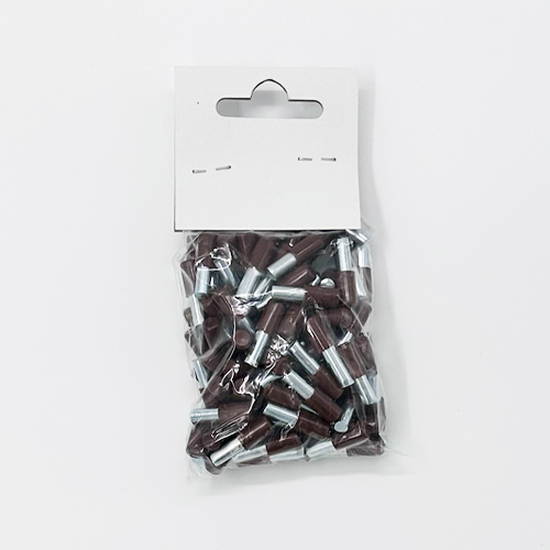 Рафтоносач ф5 метал+ПВЦ Кафяв (100 бр.)