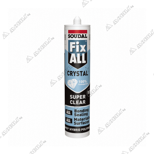 Полимерно лепило Crystal Fix ALL 290 мл. | SOUDAL