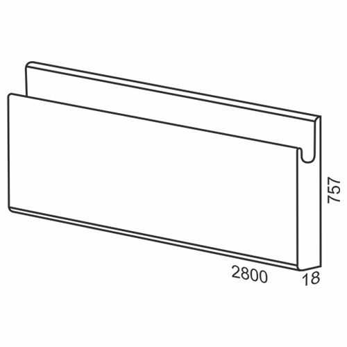 Stepform MDF panels dug handle