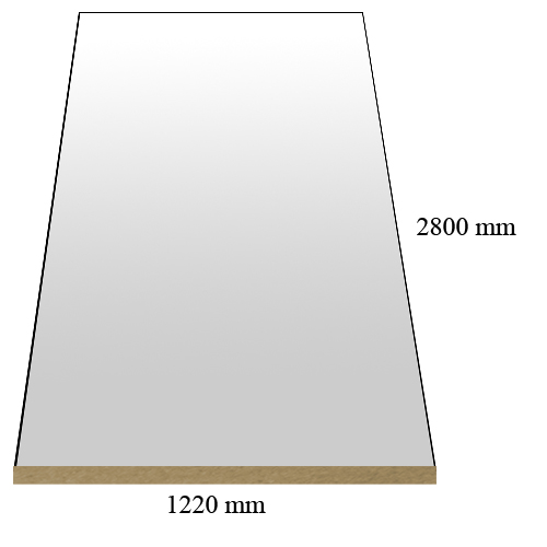 1583 Mirror HG  - PVC coated 18 mm MDF