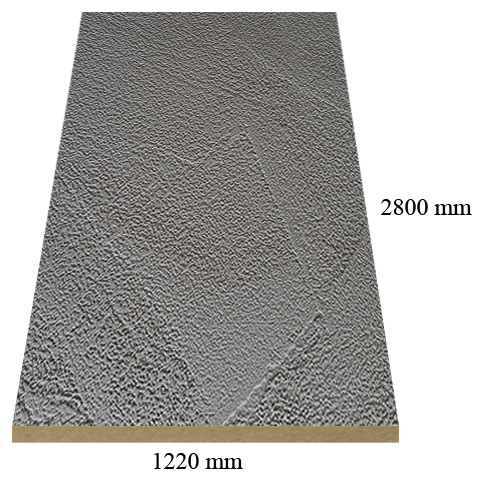 2262 мат Бетон Антрацит – 18 мм МДФ с ПВЦ покритие