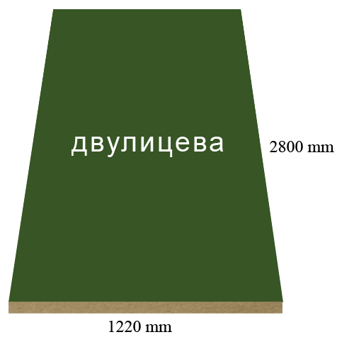 Двулицева 3729 (2271) мат Олива - 18 мм МДФ с ПВЦ покритие