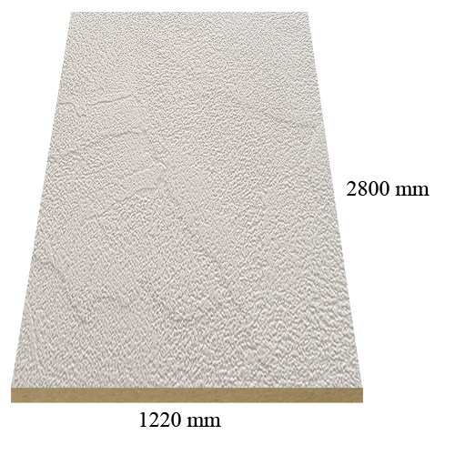 2355 matte Beige Cement - PVC coated 18 mm MDF