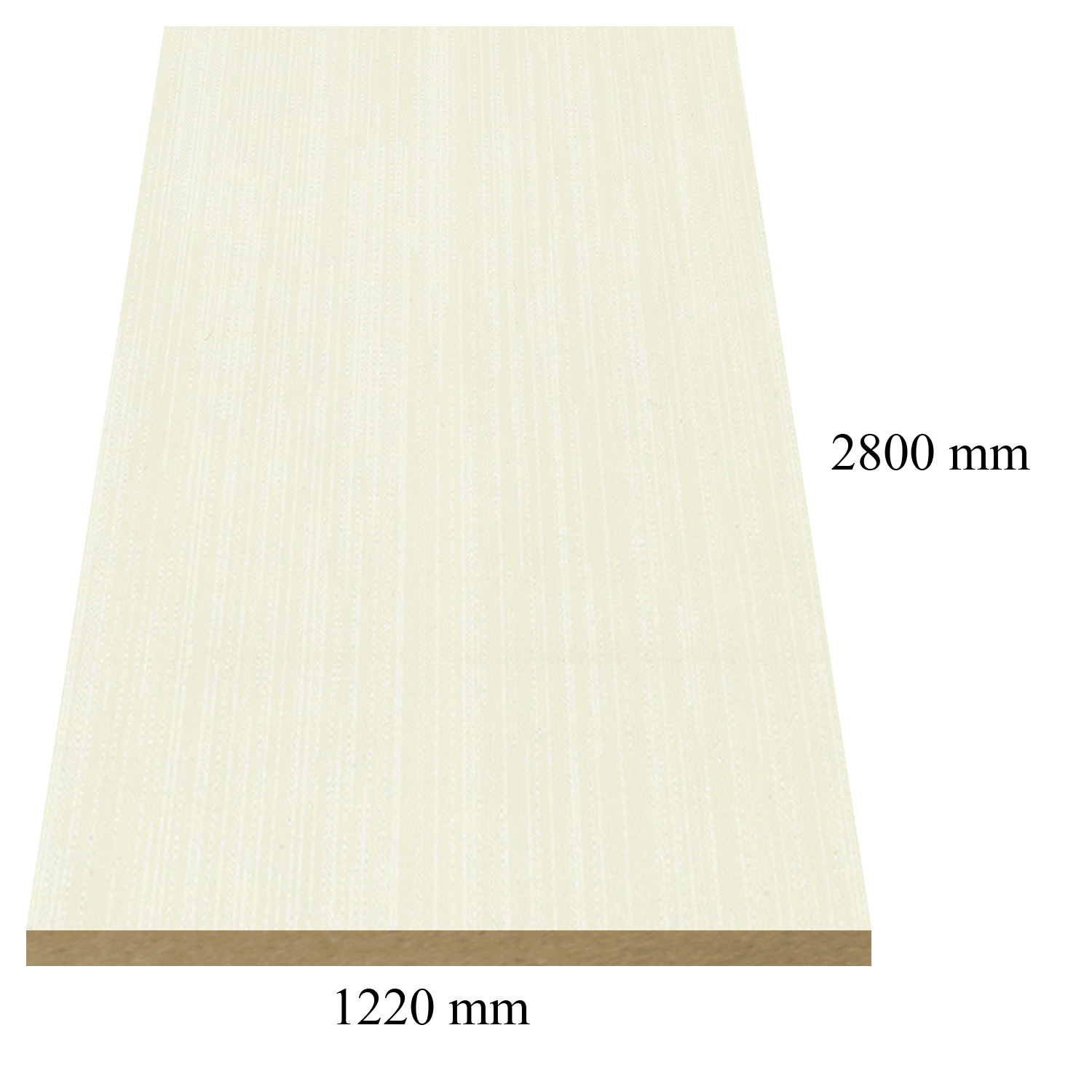 P218 ((1296) White matrix high gloss - PVC coated 18 mm MDF