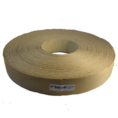 Fleece backed veneer edge band K01 Beech 44x0.4mm