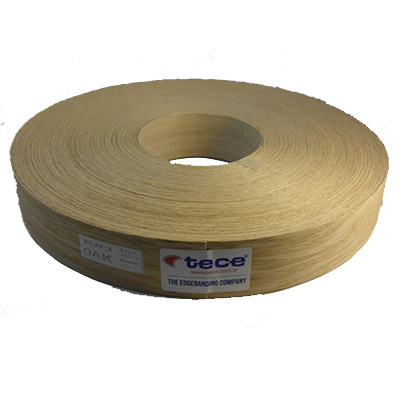 Fleece backed veneer edge band K03 Oak 44x0.4mm