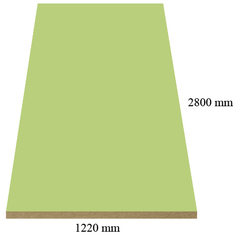 H72 Зелено гланц - 18 мм МДФ с ПВЦ покритие Н72