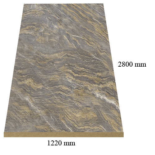 M34 Сив мрамор гланц - 18 мм МДФ с ПВЦ покритие М34